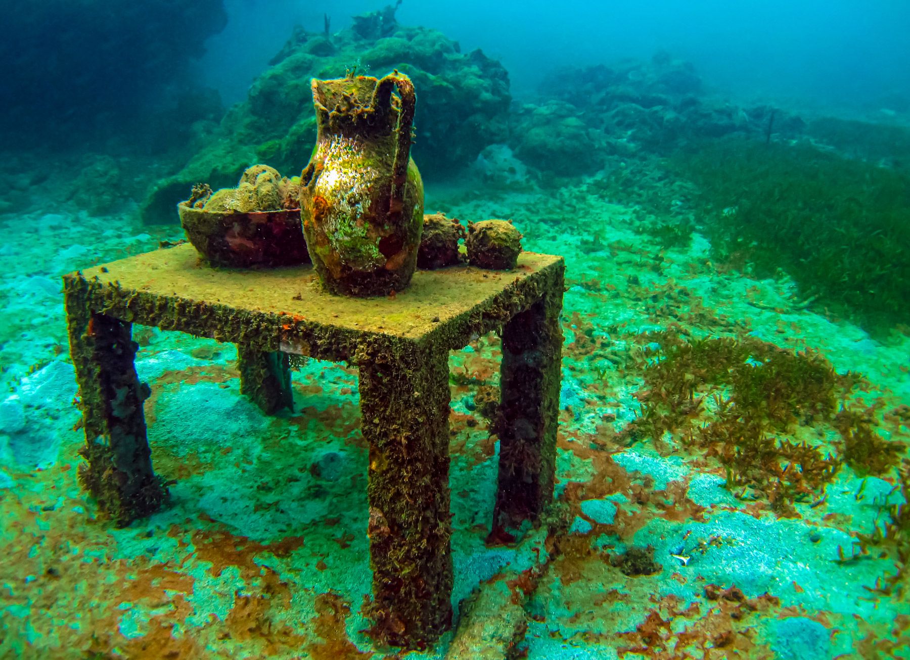 Underwater sculptures created by Kent artist in the Caribbean