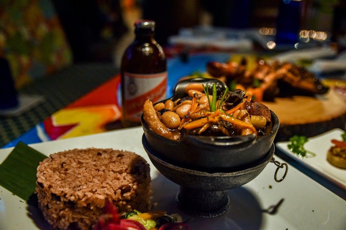 rice and peas at miss t restaurant