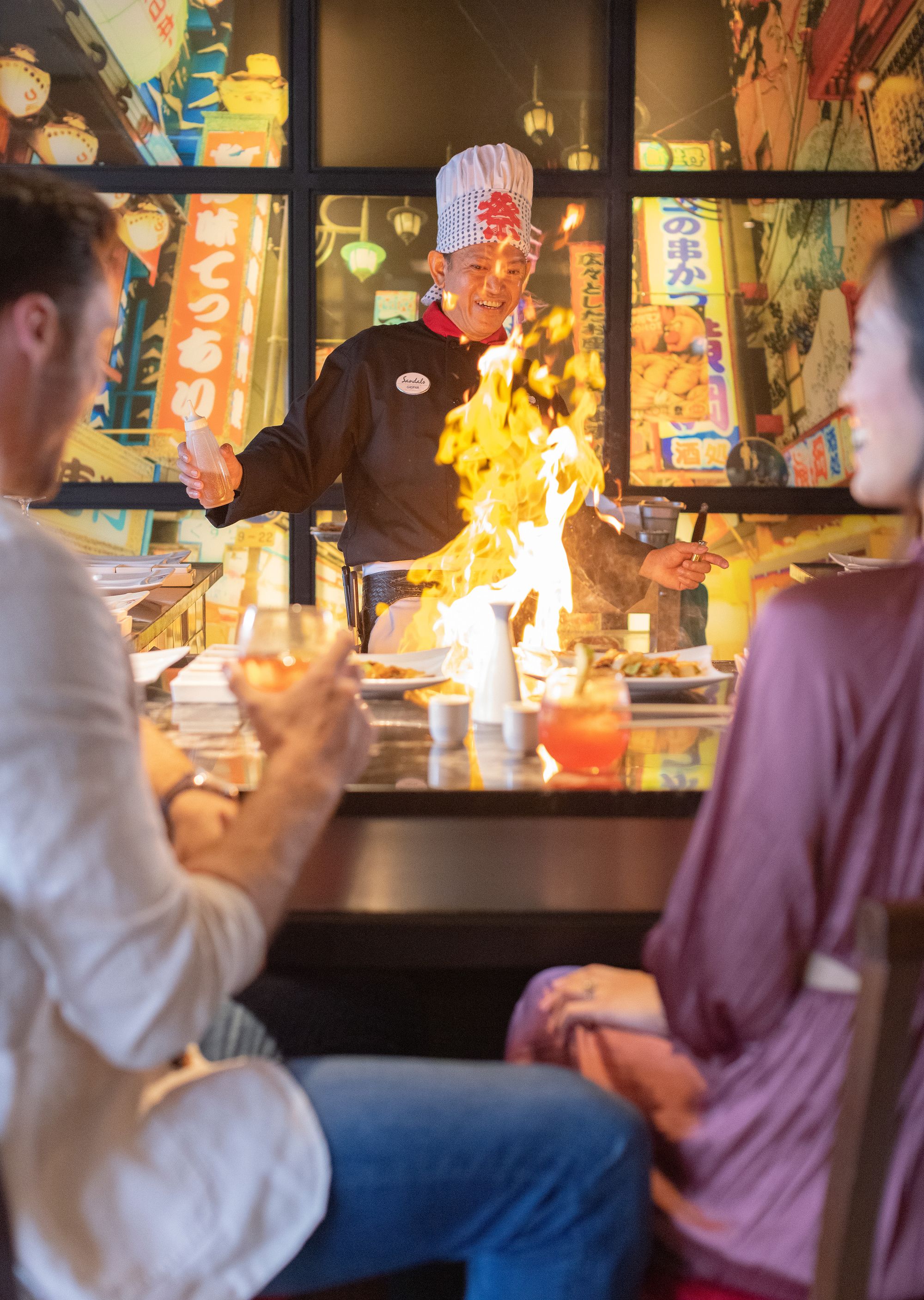 Couple at dinner