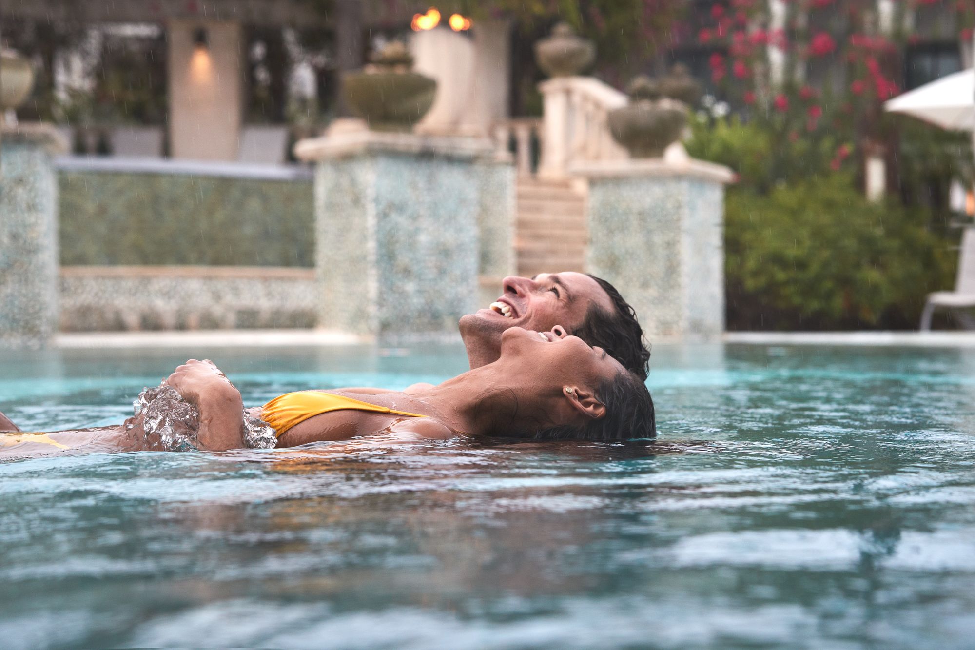 Couple in pool