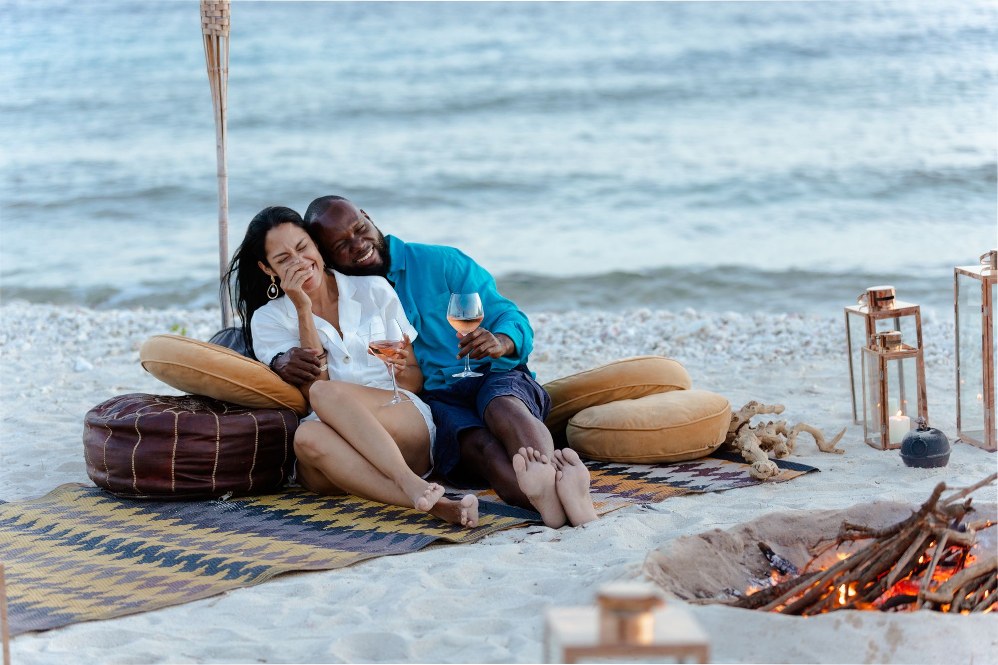 couple on beach