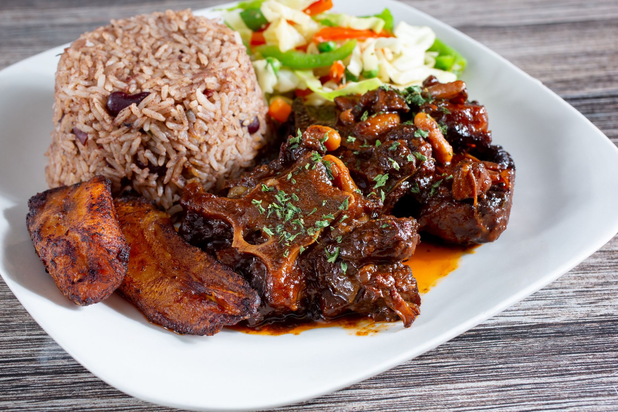 Jamaican oxtail food and drinks