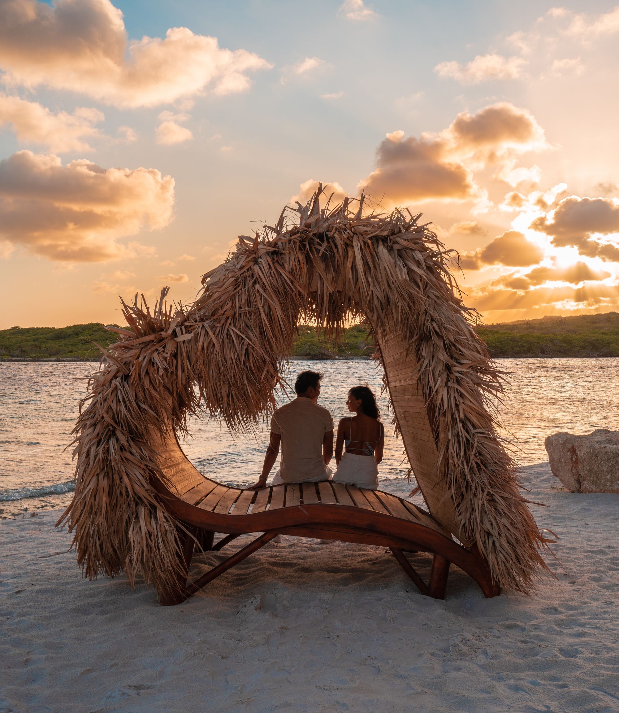 Sandals-Royal-Curacao---Couple-Watching-the-Sunset-