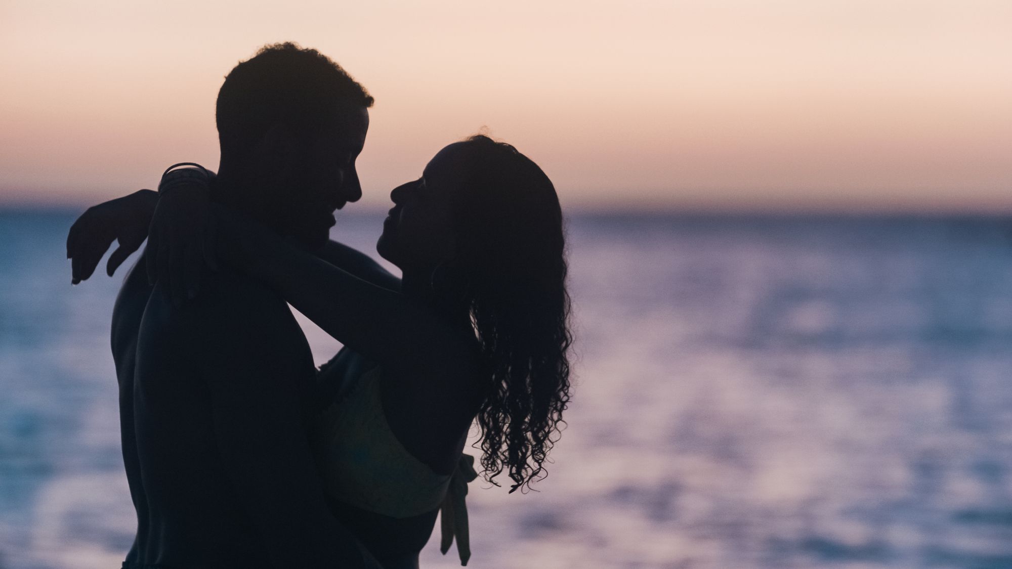 sunset Caribbean couple