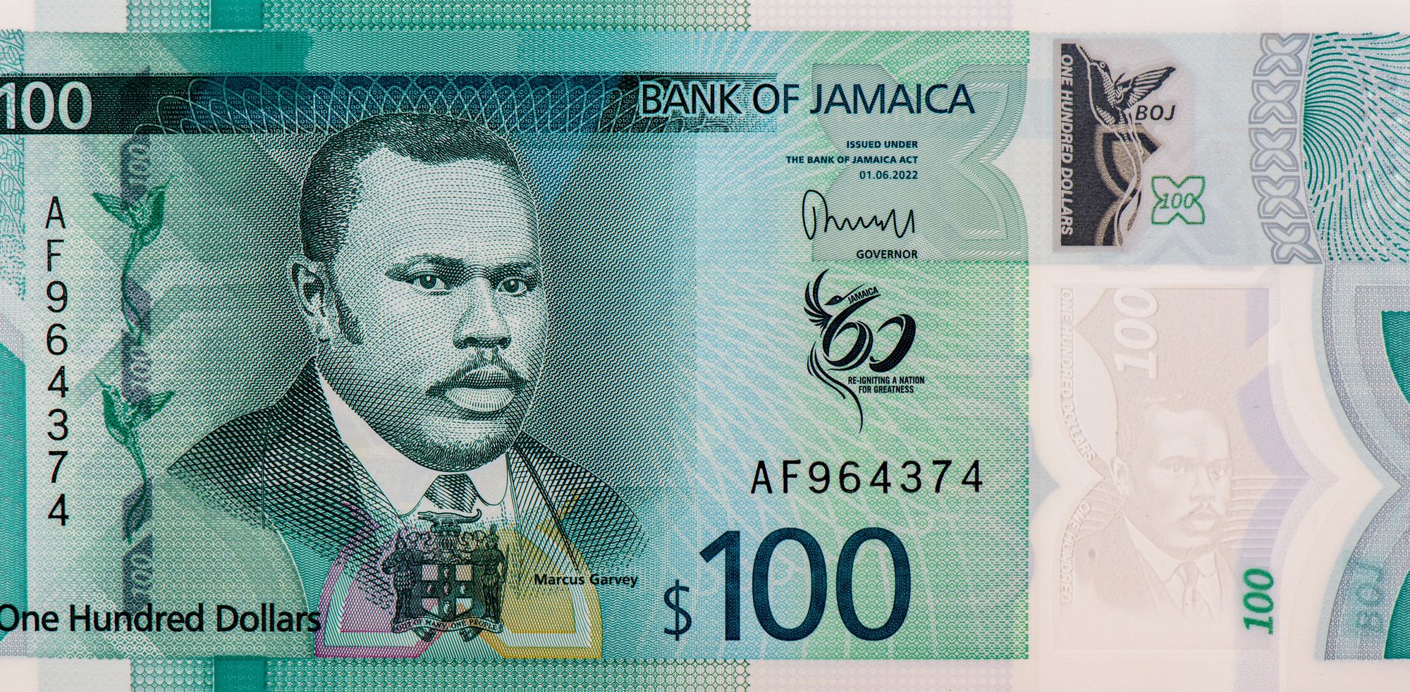 Marcus Garvey on Jamaican bill